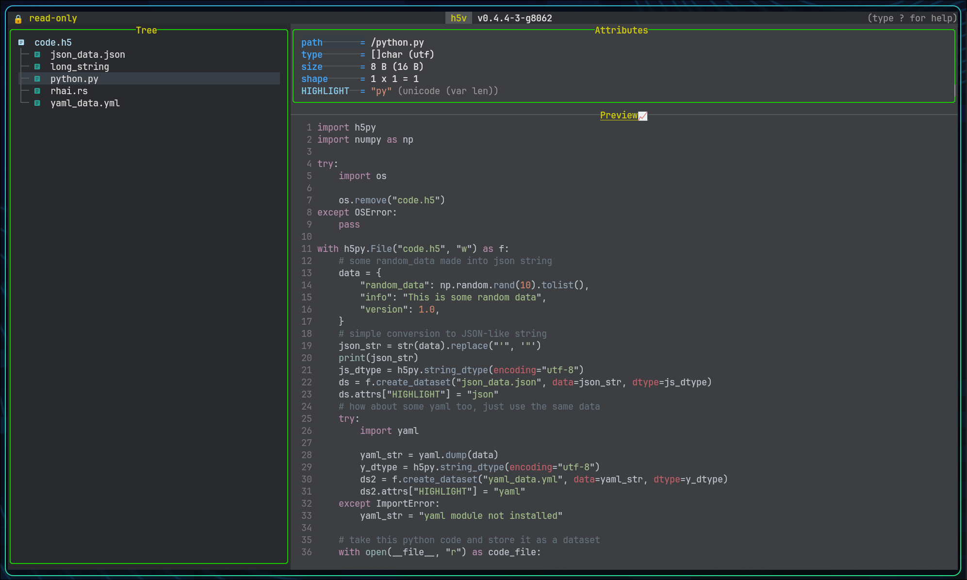 Bundled scripting and code-style datasets